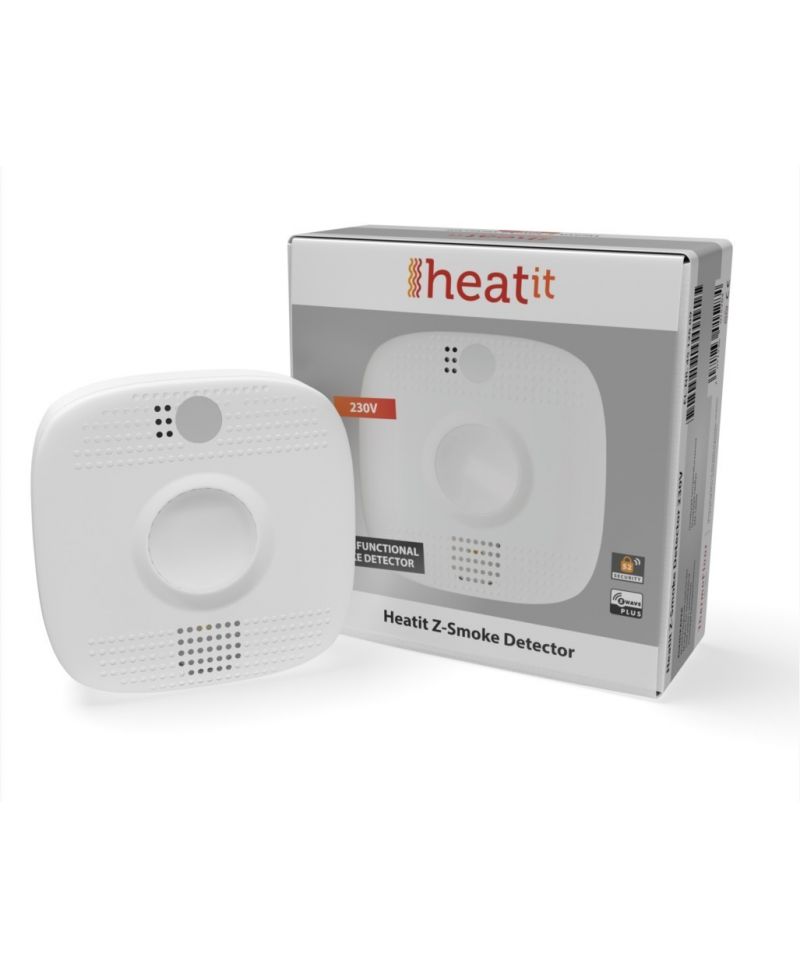 HEATIT Z-SMOKE DETECTOR 230V - multifunktionaler Rauchmelder heatit Z-Wave Sensoren