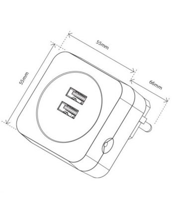 Heatit Z-Repeater - Dual USB 2A