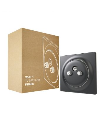 FIBARO Walli N TV-SAT Outlet FGWTFEU-021-8 anthracite