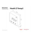 Heatit Z-Temp2 Thermostat - Batterie schwarz
