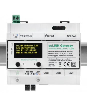 euLINK Lite Modbus + DALI Gateway für FIBARO, ELERO und NICE Controller