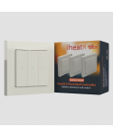 Heatit Z-Push Wall Controller weiß RAL 9010 glänzend heatit Z-Wave Steuerung
