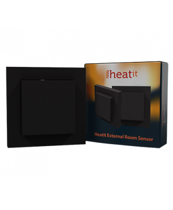 Heatit External Room Sensor NTC 10kΩ schwarz heatit Z-Wave Sensoren