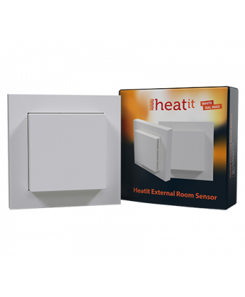 Heatit External Room Sensor NTC 10kΩ weiß RAL 9003 heatit Z-Wave Sensoren