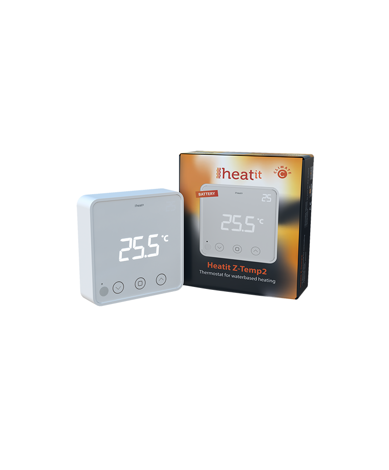 Heatit Z-Temp2 Thermostat - Batterie heatit Z-Wave Steuerung