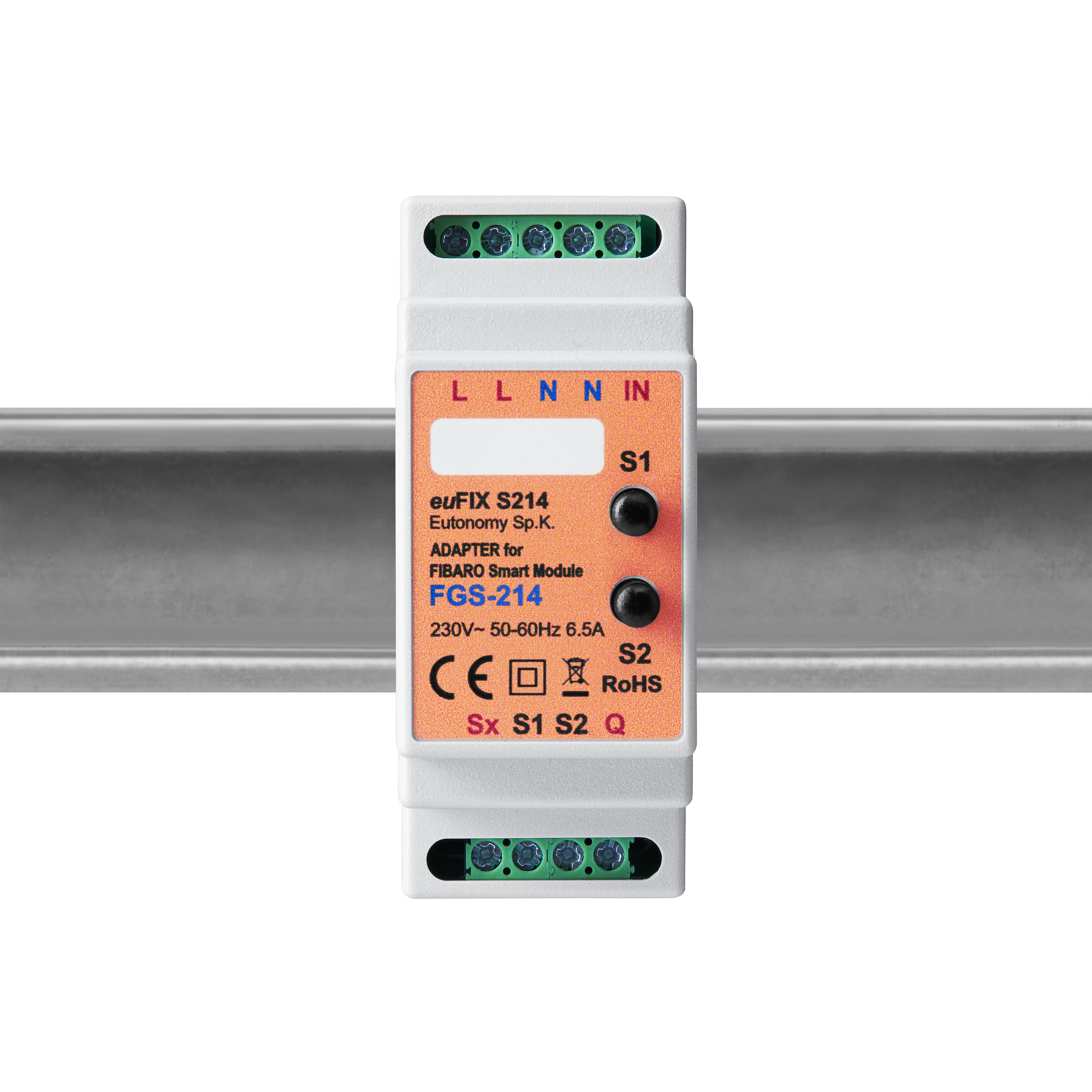 euFix S214 Eutonomy Adapter für FIBARO Smart Module FGS-214 euFix S214 Eutonomy Adapter für FIBARO Smart Module FGS-214