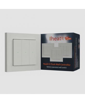 Heatit Z-Push Wall Controller weiß RAL 9003 glossy finish