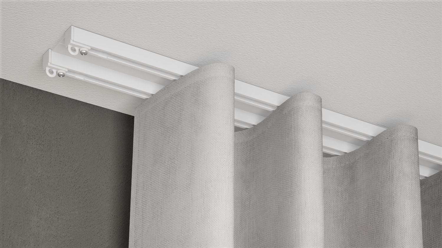 Schleuderschiene 2-läufig zum Aufschrauben Modell 460