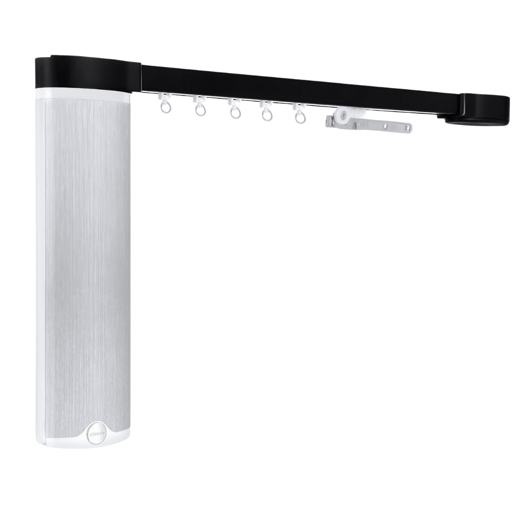 Somfy Glydea Ultra Vorhangschiene in Schwarz
