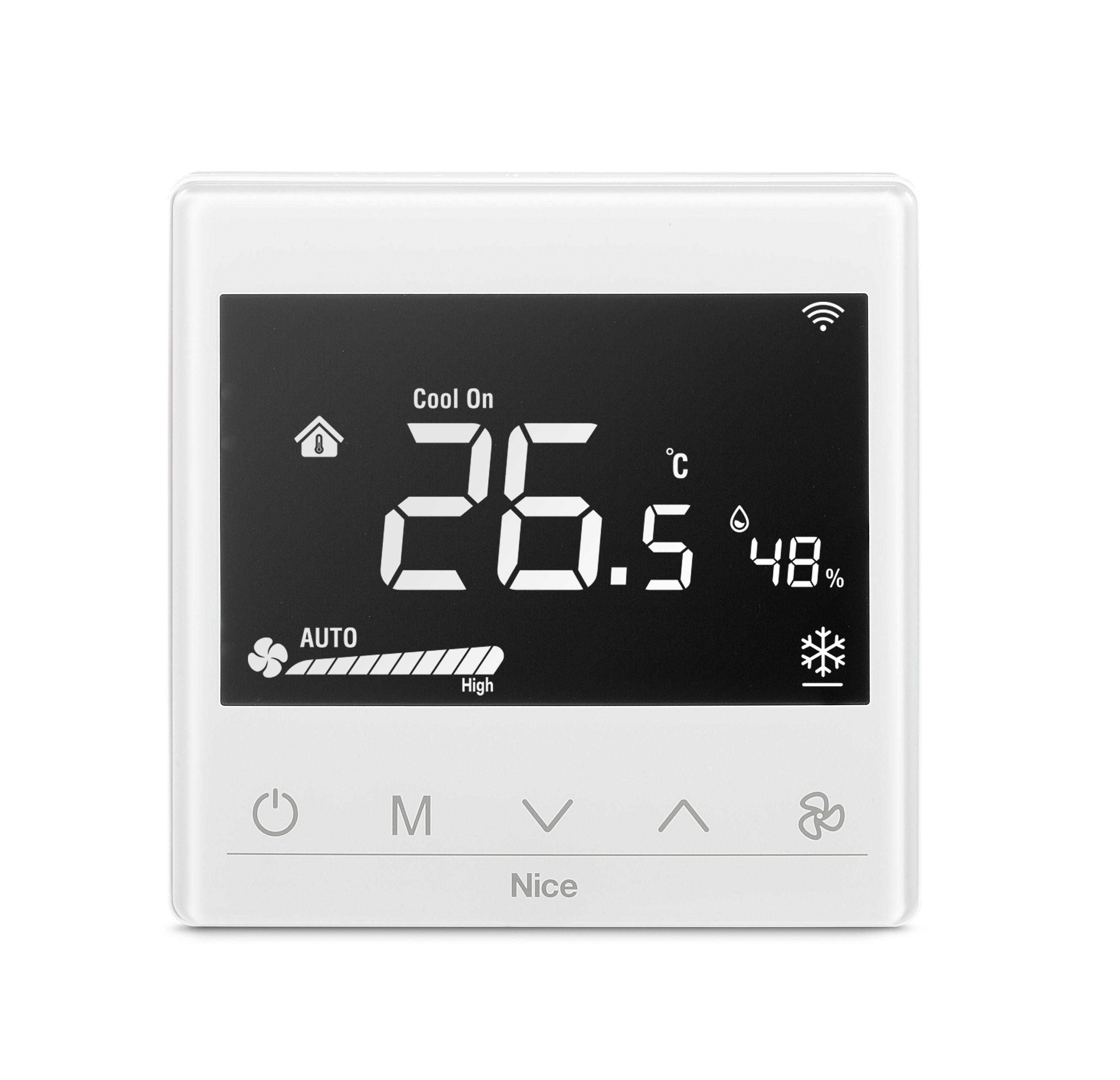 Nice Fan2-Control Thermostat für Fan Coil Anlagen mit 2 Leitern
