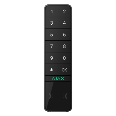AJAX KeyPad Outdoor Jeweller Bedienteil, Schwarz