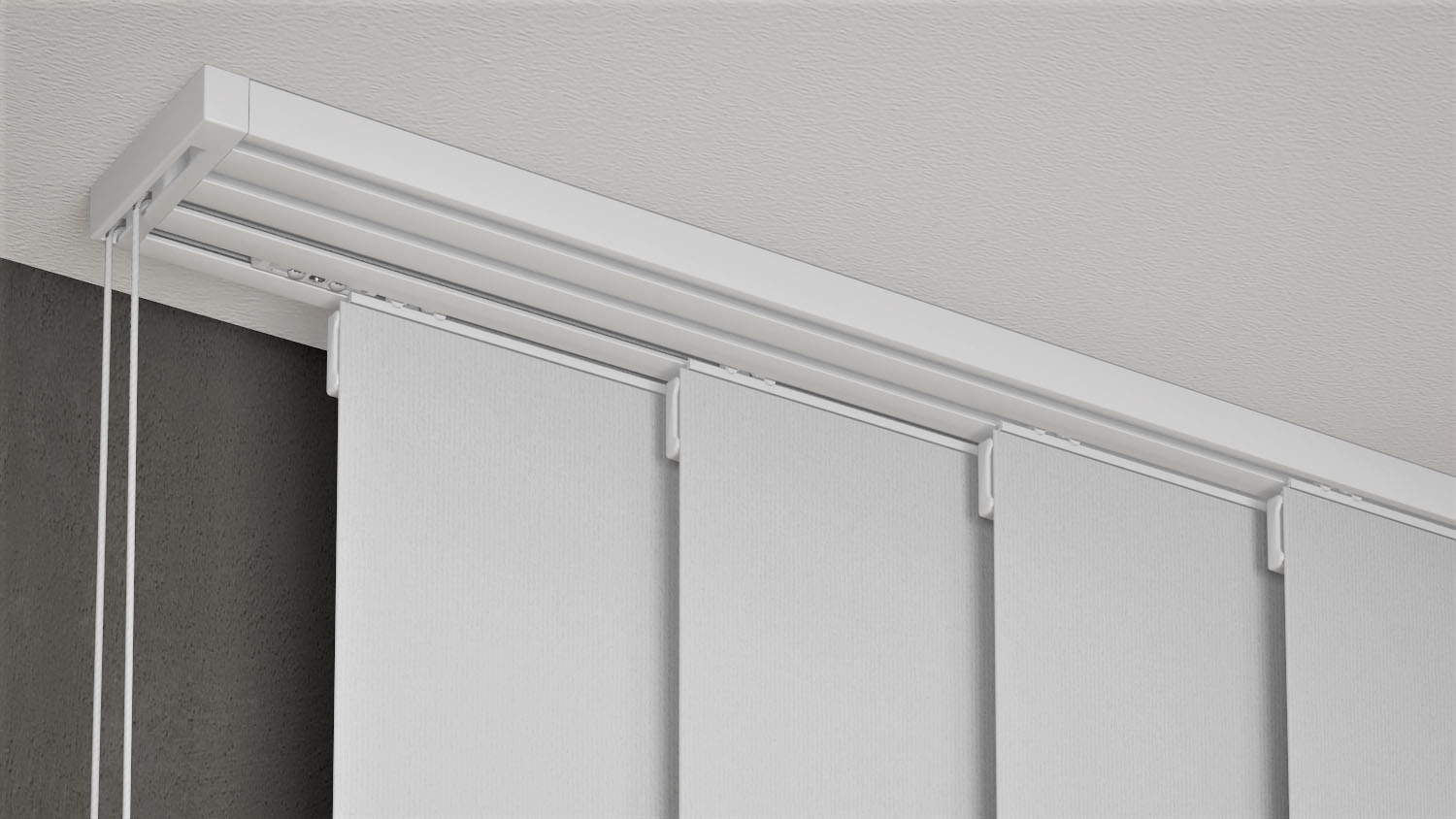 Flächenvorhangschiene 4-läufig für Schleuderzug Modell 220 - ab 100cm