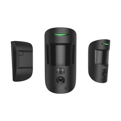 AJAX MotionCam HDR (PhOD) Bewegungsmelder mit Kamera, Schwarz, Produktansicht