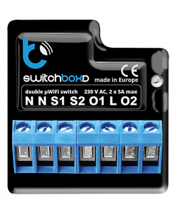 BleBox switchBoxD - Doppelter 2kW-Trennschalter 2kW - WiFi BleBox switchBoxD - Doppelter 2kW-Trennschalter 2kW - WiFi