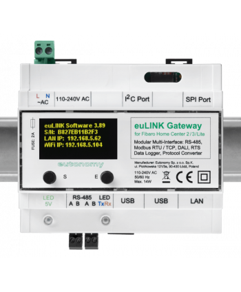 euLINK  Modbus + DALI Gateway für FIBARO, ELERO und NICE Controller