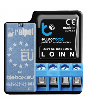 BleBox switchBox V.3  - Hochleistungsschalter 3kW - WiFi BleBox switchBox V.3  - Hochleistungsschalter 3kW - WiFi