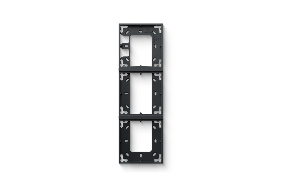 Loxone Montagerahmen 3-fach Anthrazit