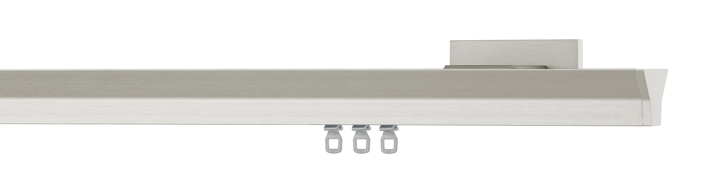 Büsche TECDOR Vorhangschiene COS in Nickel matt mit Wandträger