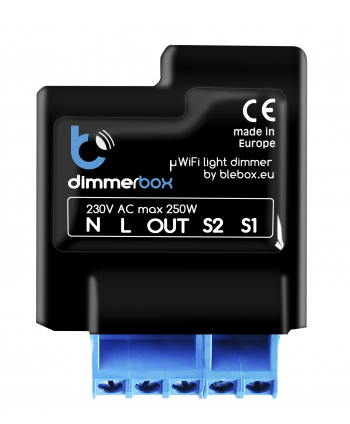 BleBox dimmerBox - Drahtloser Dimmer 230V - WiFi BleBox dimmerBox - Drahtloser Dimmer 230V - WiFi