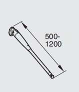 Wandabhänger kpl. 130-600mm für Modell RT