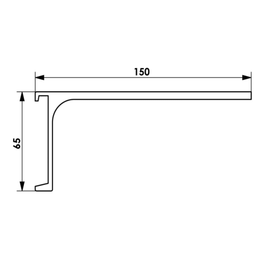 Wandhalterung Vorhangschienen