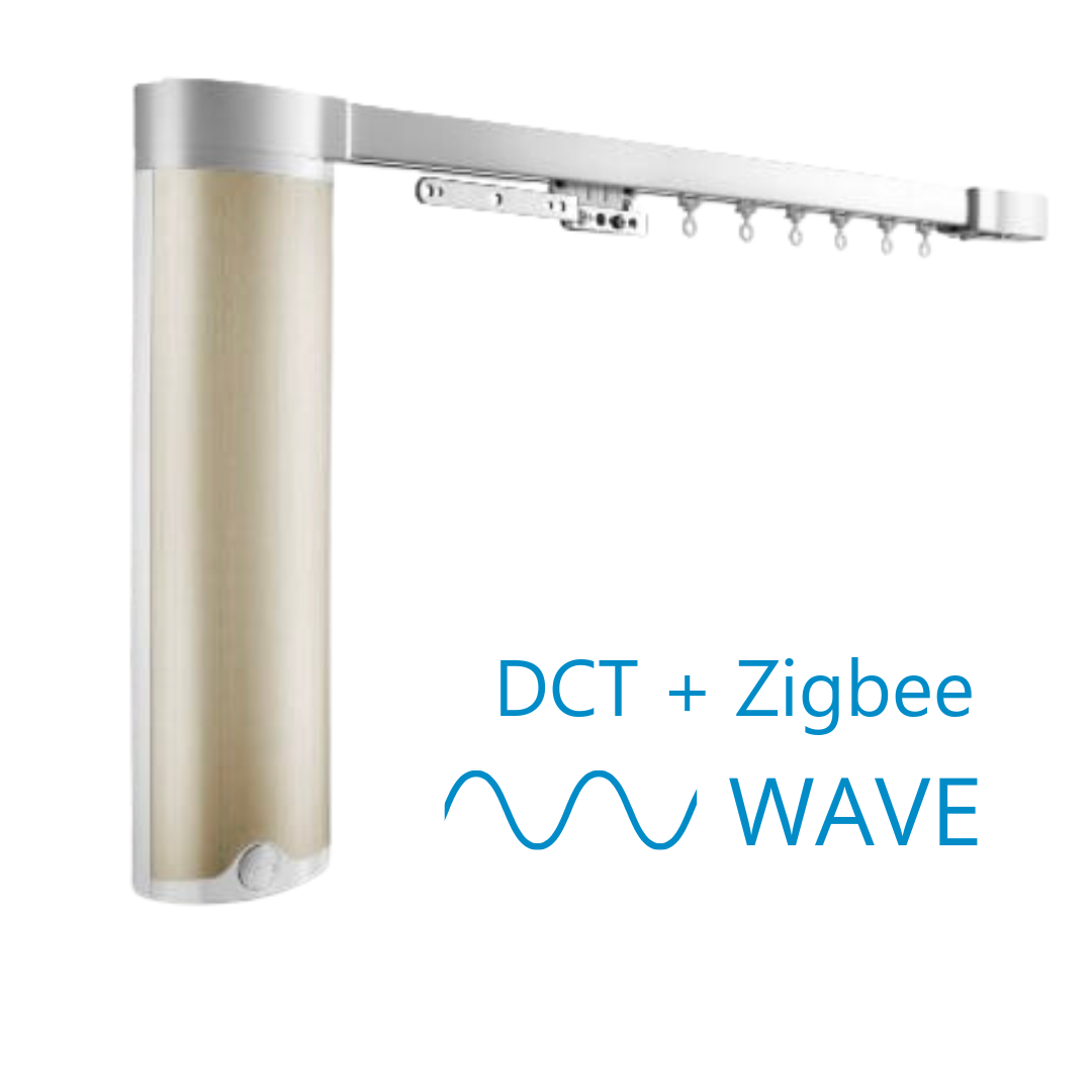 Somfy Glydea Ultra DCT + Zigbee Wave elektrische Vorhangschiene