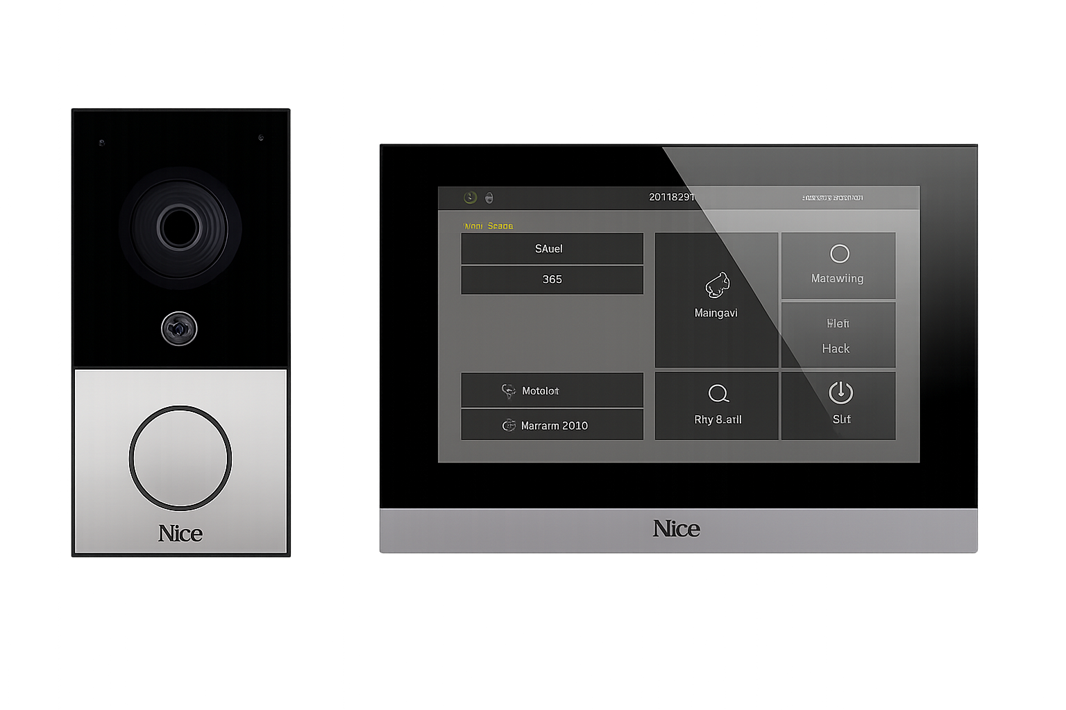 NICE MyBell 2-Wire Video-Türsprechanlage - Komplettset