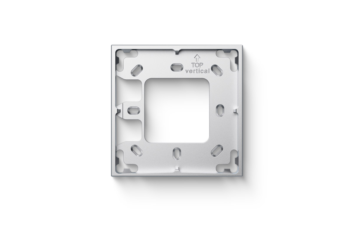 Loxone Montagerahmen 1-fach Silber