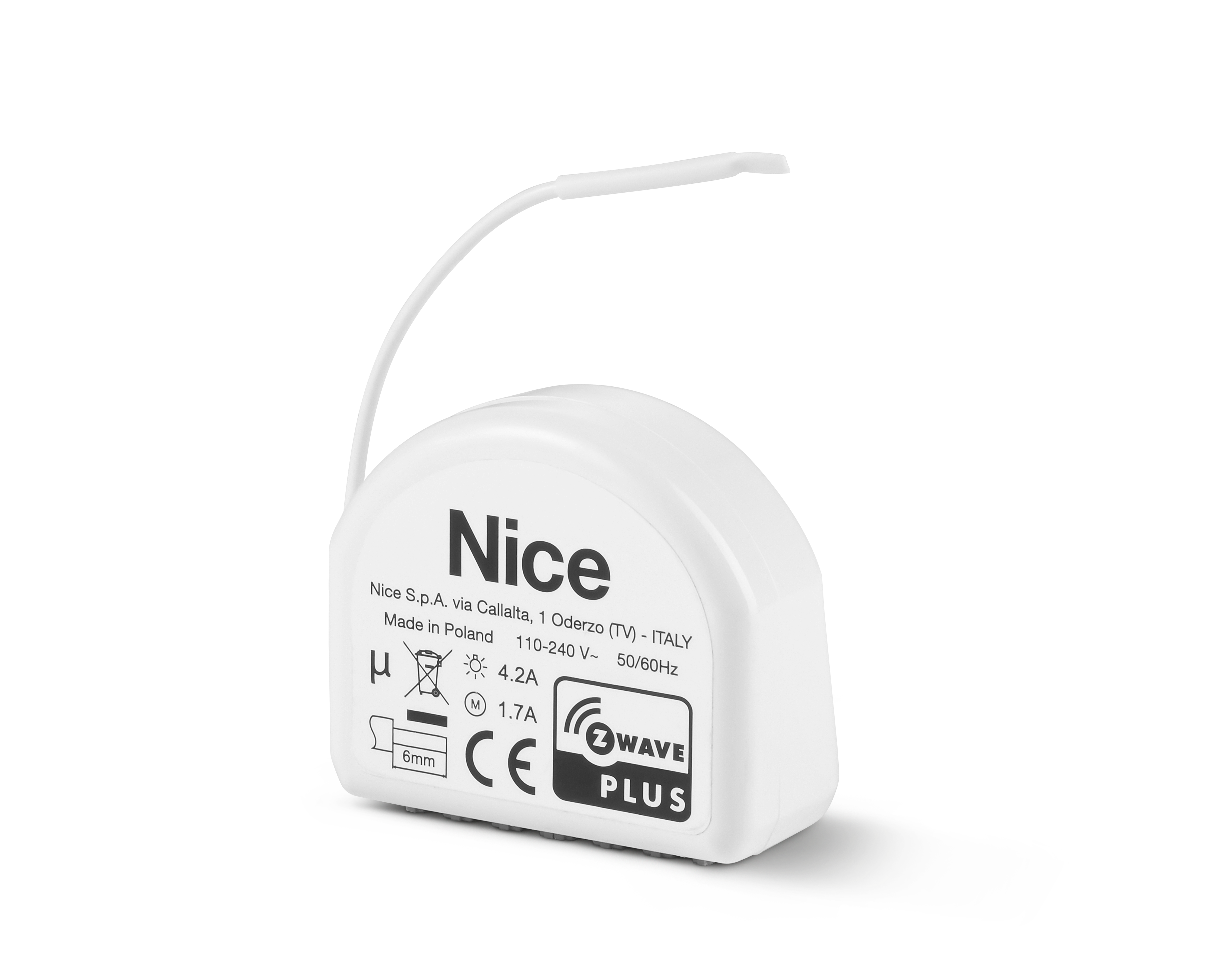 Nice SingleSmart-Control Unterputz Schaltmodul mit Dry-Contact