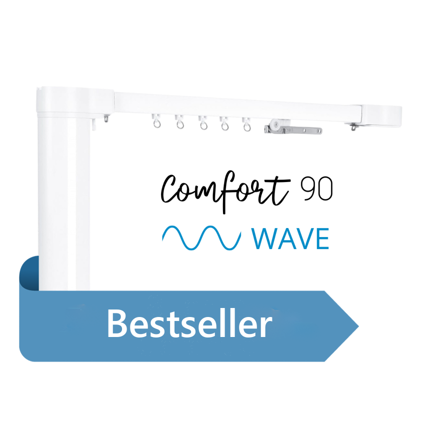 Mio Decor Comfort 90 - Elektrische Vorhangschiene Wave