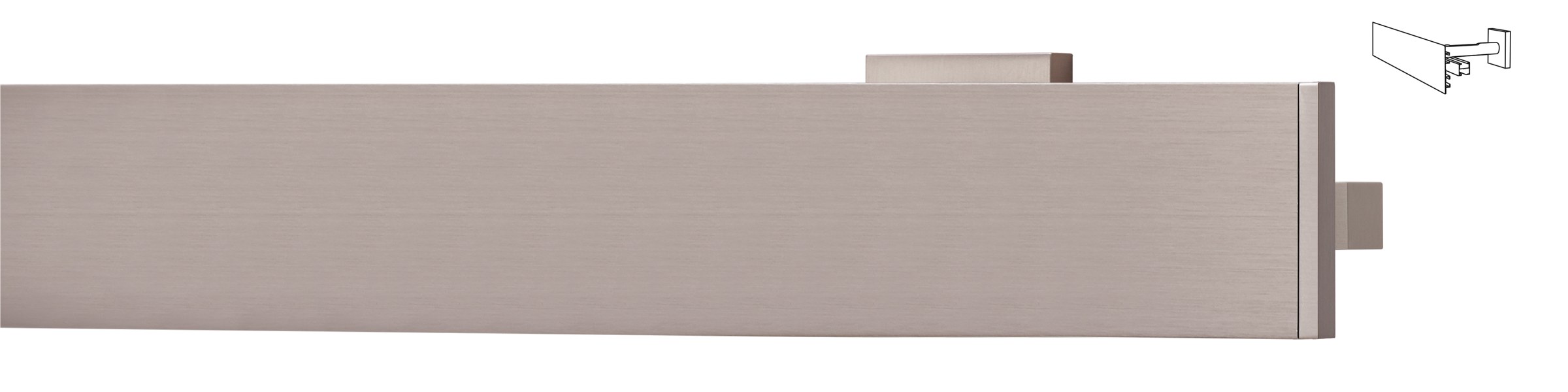 Büsche TECDOR Blendensystem SATO in Nickel matt mit Wandträger