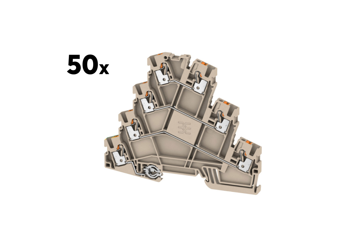 Loxone Weidmüller Jalousie-Anschlussklemme AMC 2.5 (50 Stk.)