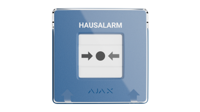AJAX Manual Call Point Blau Handfeuermelder