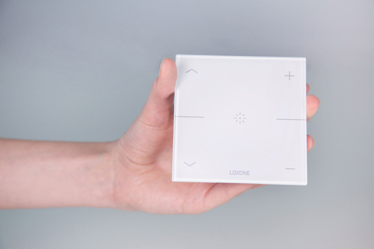 Loxone Touch Pure for Nano Signalweiß, Tastpunkte im Detail