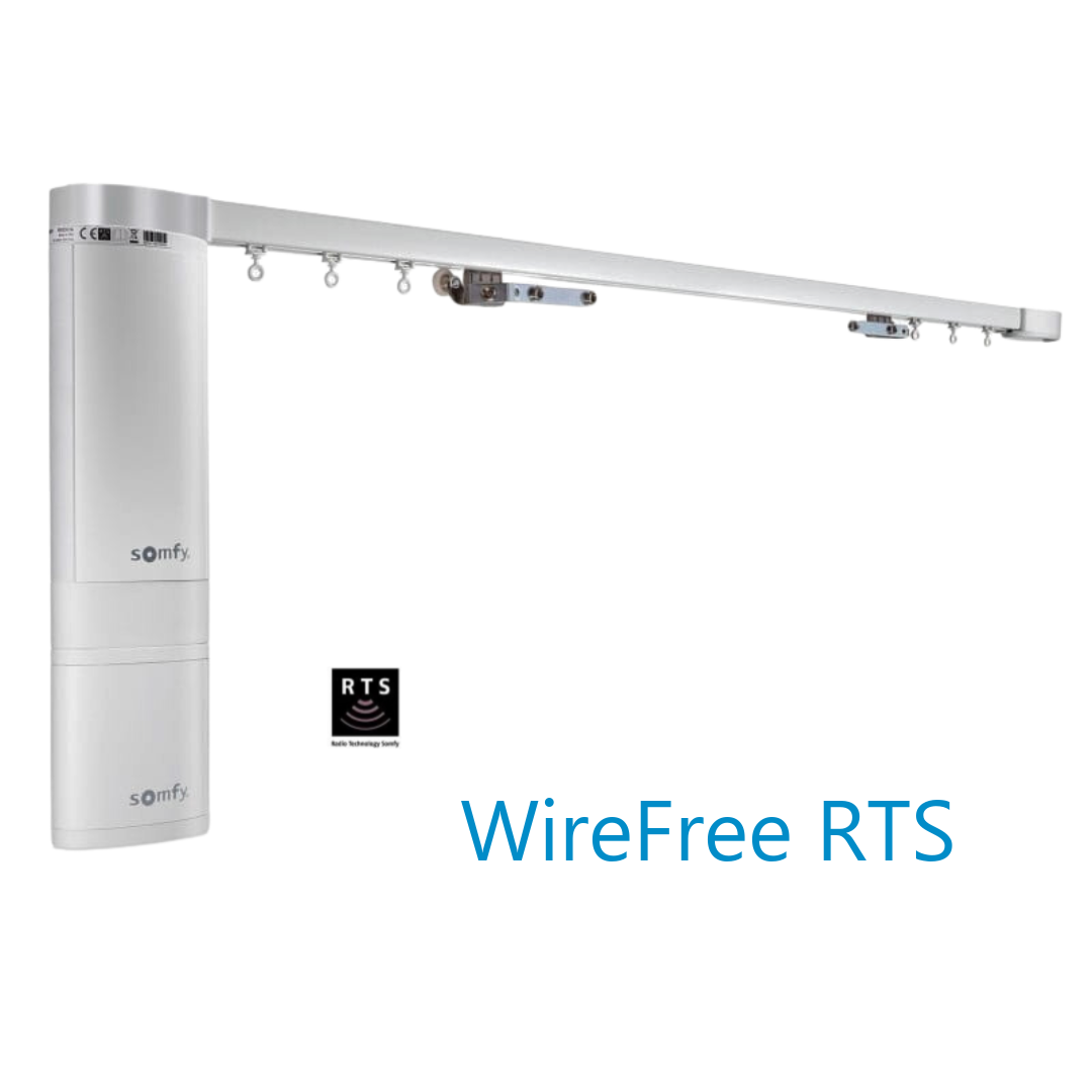 Somfy Irismo 45e WireFree RTS elektrische Vorhangschiene