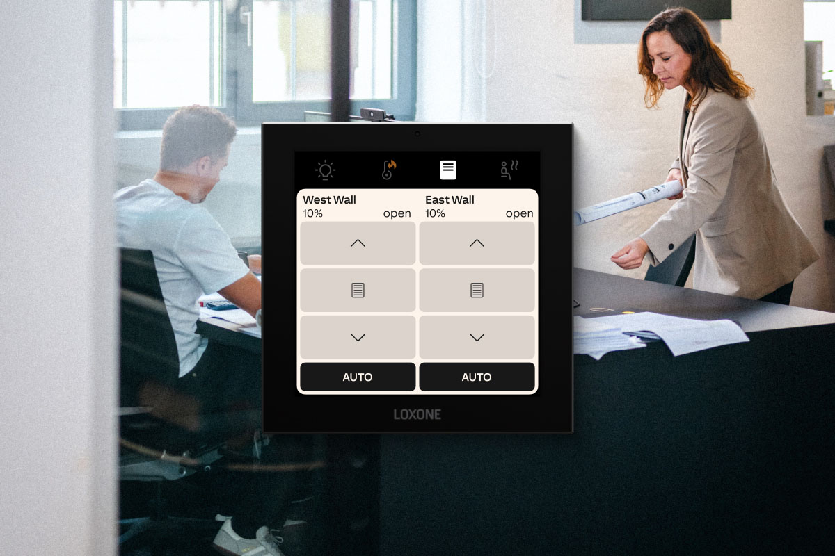 Loxone Touch Pure Display CO2 Tree, Bedienoberfläche im Detail