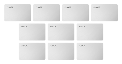 AJAX Pass (10 Stück) Zutrittskarte, Weiß