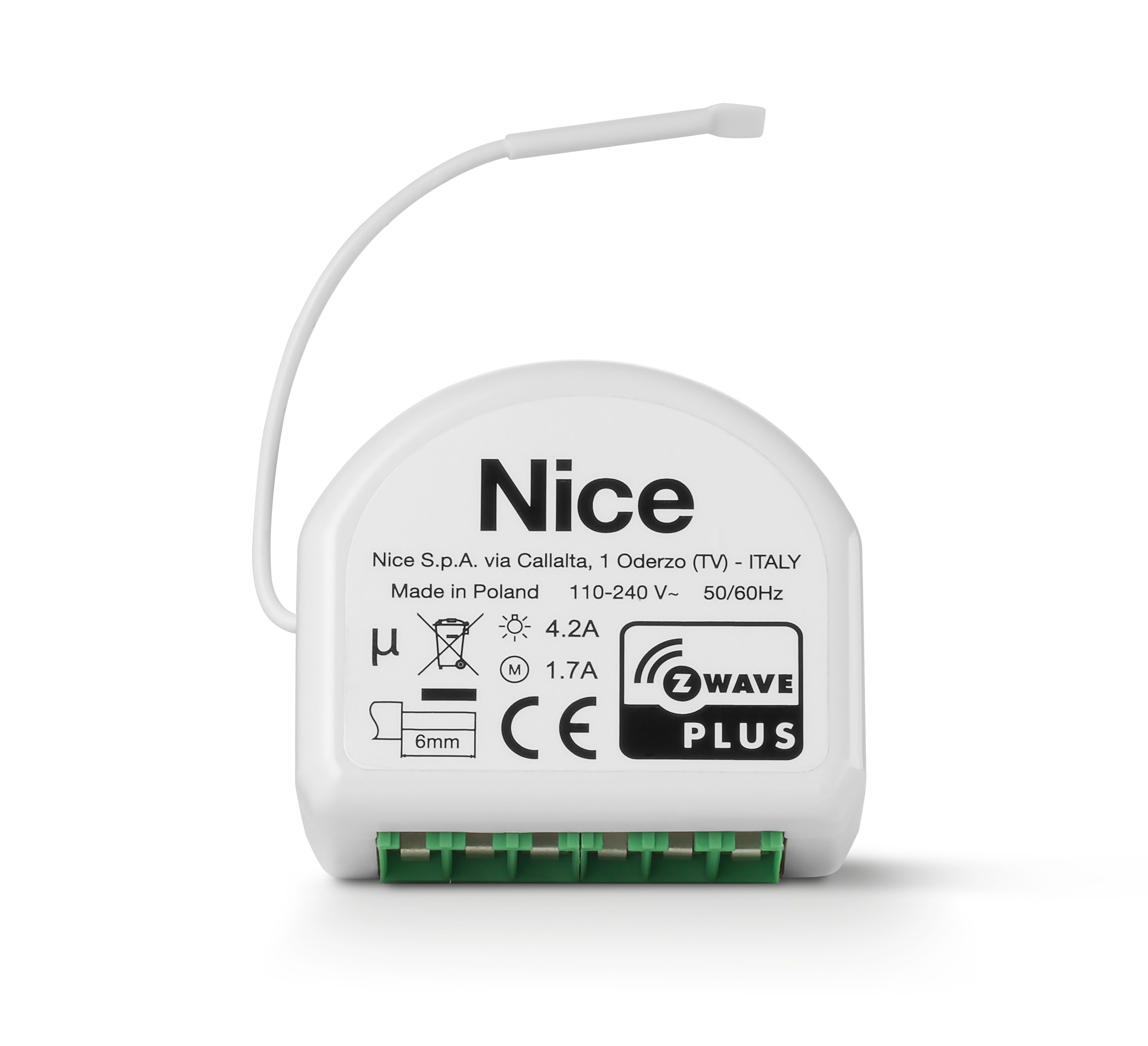 Nice On/Off-Control 2 Unterputz Schaltmodul mit Z-Wave 800