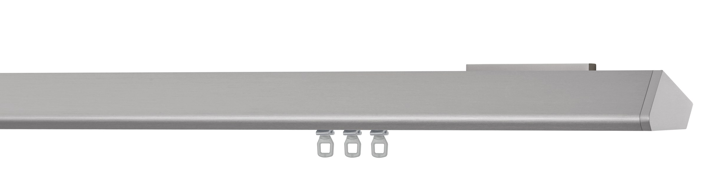 Büsche TECDOR Vorhangschiene NEXUS in Nickel matt mit Wandträger